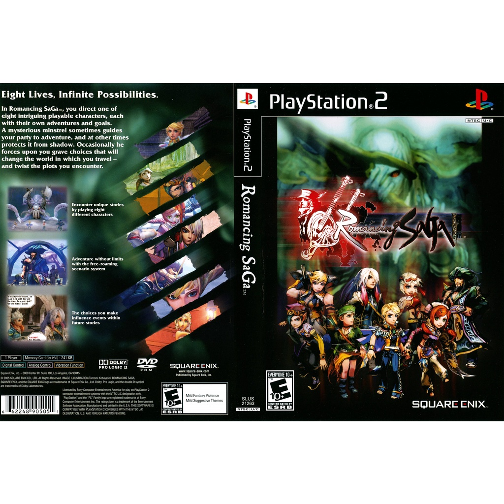 แผ่นเกมส์ PS2 Romancing SaGa คุณภาพ ส่งไว (DVD)