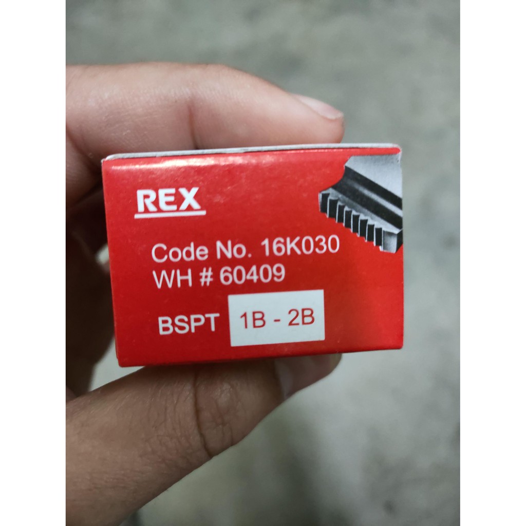 ฟันต๊าปเกลียว REX DIE SIZE: 1"X2"(BSPT) FOR N80A ราคาต่อกล่อง (4 ชิ้น) ใช้ต๊าปท่อขนาด 1-2 นิ้ว สำหรับเกลียวท่อประปา BSPT