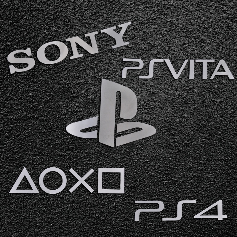 [สติ๊กเกอร์โลหะใหม่] Sony สติ๊กเกอร์โลหะ PS4 PS3 โลโก้ LOGO คอมพิวเตอร์มือถือจอแสดงผลทีวีเกมคอนโซลสติกเกอร์โลหะ
