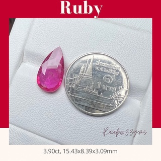 Ruby พลอยทับทิมเจียระไน พลอยทับทิมเผาใหม่ พลอยแท้ พลอยธรรมชาติ