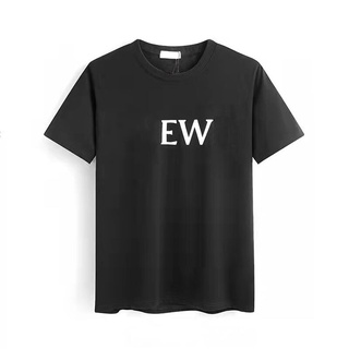 [COD]Summwe เสื้อยืดแขนสั้น ผ้าฝ้าย พิมพ์ลาย EW แฟชั่นสตรีท แฟชั่นสําหรับผู้ชายS-5XL