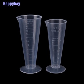 (Happybay) ถ้วยตวงพลาสติกใส ขนาด 50 มล. 100