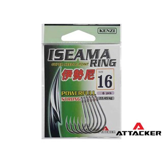 ตัวเบ็ด ATTACKER ISEAMA RING SUPER NEEDLE POINT