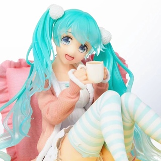 Hastune Miku Kawaii โมเดลฟิกเกอร์ PVC รูปปั้นมังงะ ของเล่น สําหรับเก็บสะสม ตั้งโต๊ะ