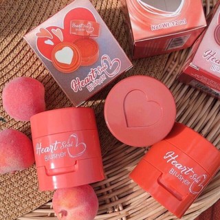 (ใช้โค้ด INCM8L3 ลด 50% สูงสุด 50 บาท)  บลัชออนคุชชั่น KISS BEAUTY HEART SEAL BLUSHER #83080