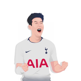 โปสเตอร์ Son Heung Min ซน ฮึง มิน ท็อตแน่ม ฮ็อทสเปอร์ COY Spurs ตกแต่งผนัง ฟุตบอล Football Poster ตกแต่งบ้าน โลโก้ รูปภา