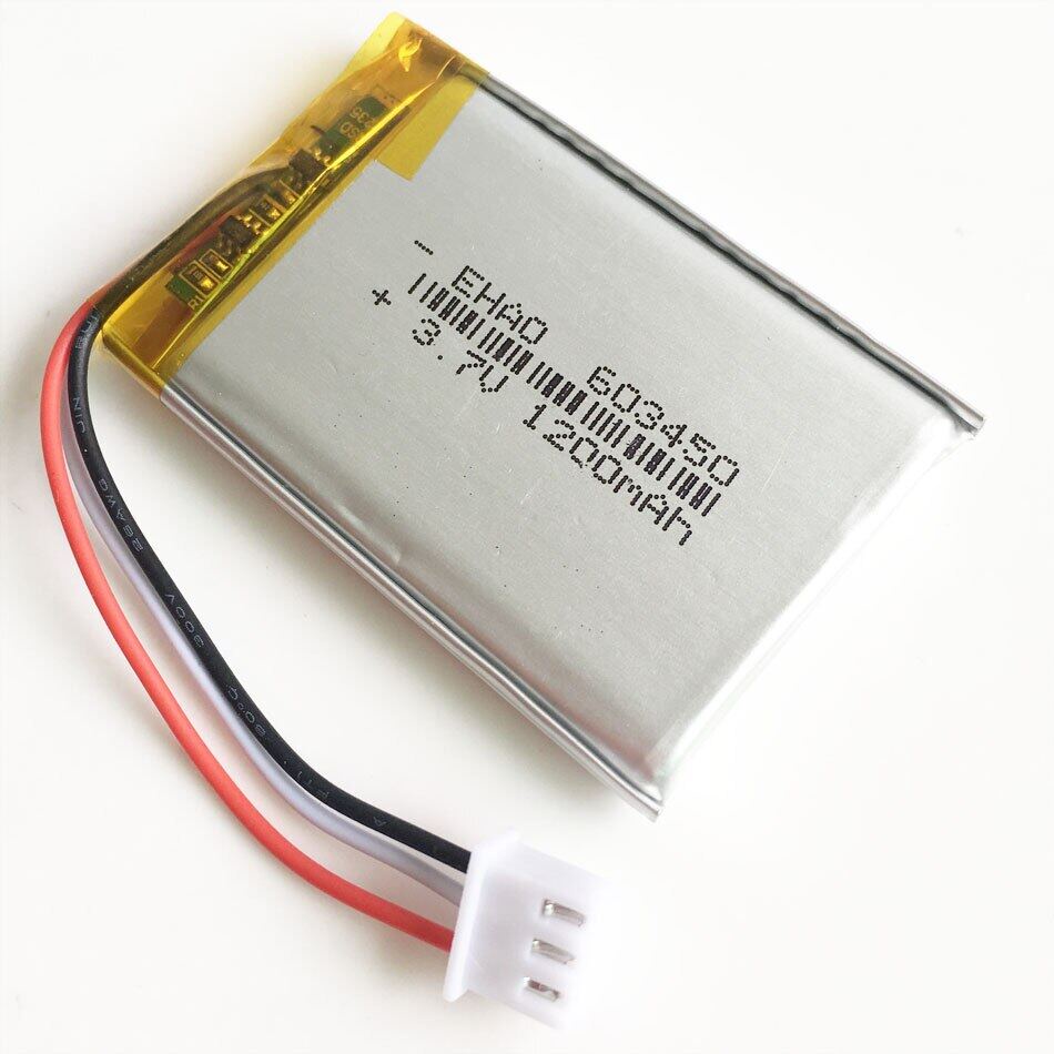 603450 laptop Speaker GPS camera PAD For connector 3pin 2.54mm XHR JST Battery Rechargeable LiPo Pol