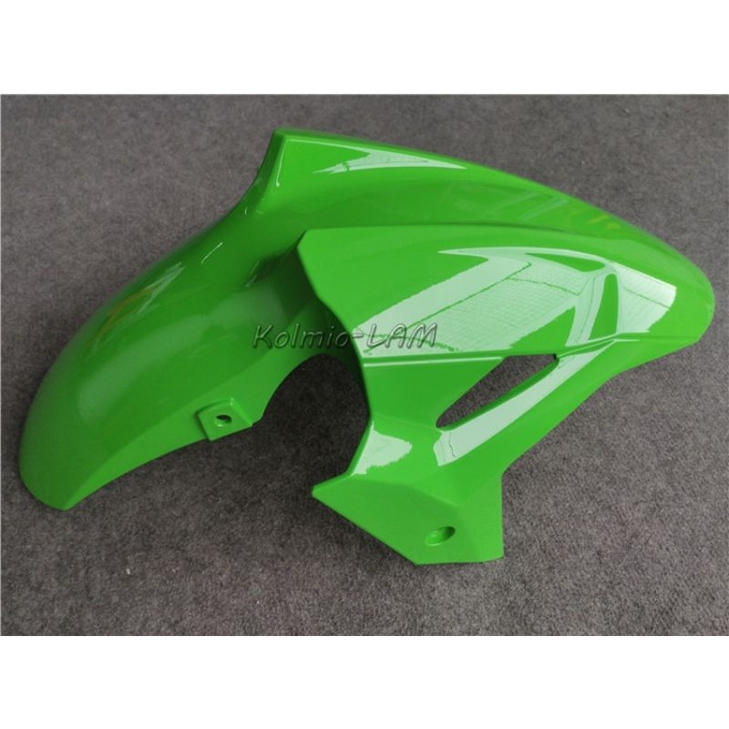 บังโคลนหน้า ninja 400 z400บังโคลนหน้าสีเขียว ninja 400 บังโคลนหน้าสีดำชิ้นส่วนแฟริ่งข้างซ้ายขวา ninj