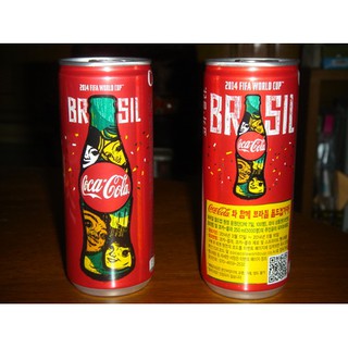 กระป๋องโค้ก COCA-COLA COKE รุ่น World Cup Brazil 2014 ของประเทศเกาหลี ขนาด 250ML 2 แบบ ขายเป็นคู่