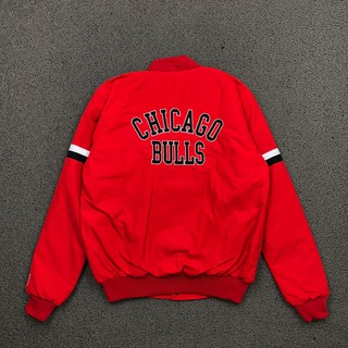 เสื้อแจ็กเก็ต MCF CHICAGO BULLS สีแดง ของแท้ พรีเมี่ยม