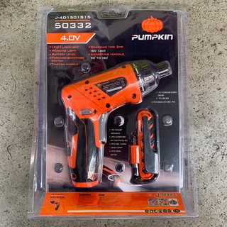 ไขควงไฟฟ้าไร้สาย Pumpkin 50332 4.0V