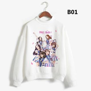 เสื้อครอป new Hoodie Stylish personality Matsuzaka BNK48 cartoon หมวก บุคลิกภาพที่ทันสมัย women sweater เสื้อเชิ้ตแขนยาว