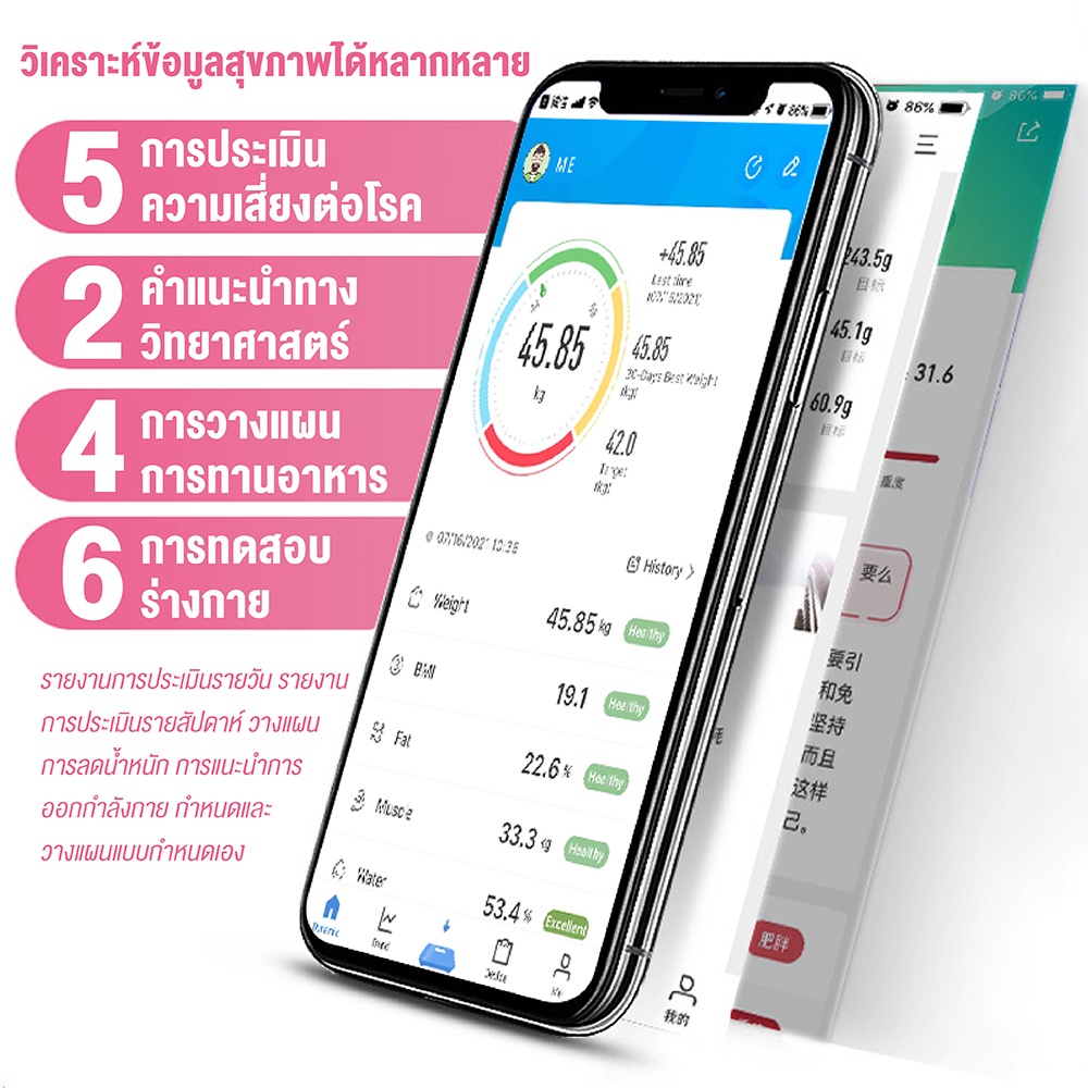 BG เครื่องชั่งน้ำหนักดิจิตอล LCD รุ่น 2022A รูปที่ 8