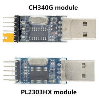 โมดูลอะแดปเตอร์แปลง PL2303 USB เป็น RS232 TTL UART CH340G CH340 3.3V 5V