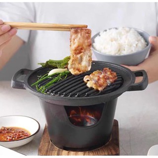 ราคาถูกที่สุด!! เตาปิ้งย่างไซส์มินิ Mini BBQ Grill แถมแอลกอฮอลก้อน พร้อมปิ้งย่างได้ทันที!! สะดวก เบา ทำความสะอาดง่าย