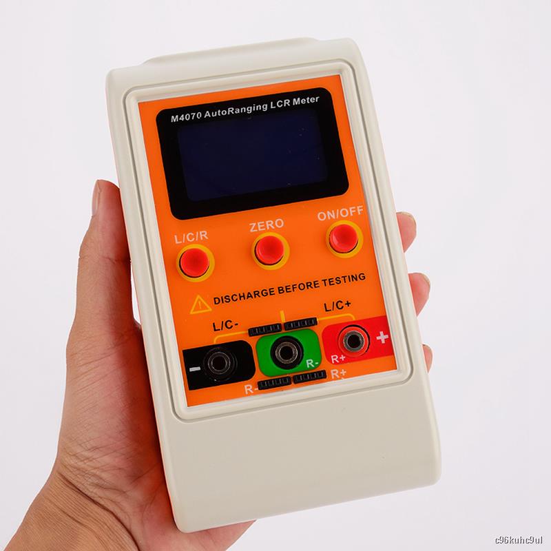 YEZIL Portable Instrument M4070 AutoRanging LCR Meter Up to 100H 100mF 20MR 1% Accuracy 5 Digit Display Orange Portable Scientific Products 