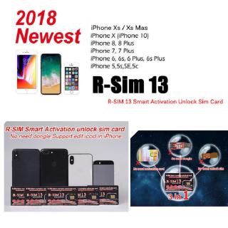 R Sim 13 For Iphone Xr Xs X 8 8p 7 7p 6s 6sp 4g R Sim Nano Unlock Card Ios 12 ราคาท ด ท ส ด