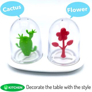 Seasoning container 2 set กระปุกเครื่องปรุงตั้งโต๊ 2 บรรยากาศ สุ่มคละสี1ชิ้น