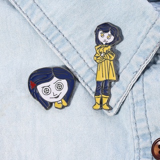 Coraline Enamel Pins ป้ายหมุดเครื่องประดับแฟชั่นสําหรับผู้ชายและผู้หญิง