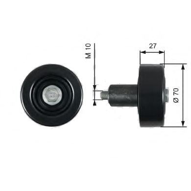 ลูกรอกสายพานหน้าเครื่อง 70MM KIA GRAND CARNIVAL SORENTO SPORTAGE STARIA TUCSON D4HA 2.0 D4HB 2.2