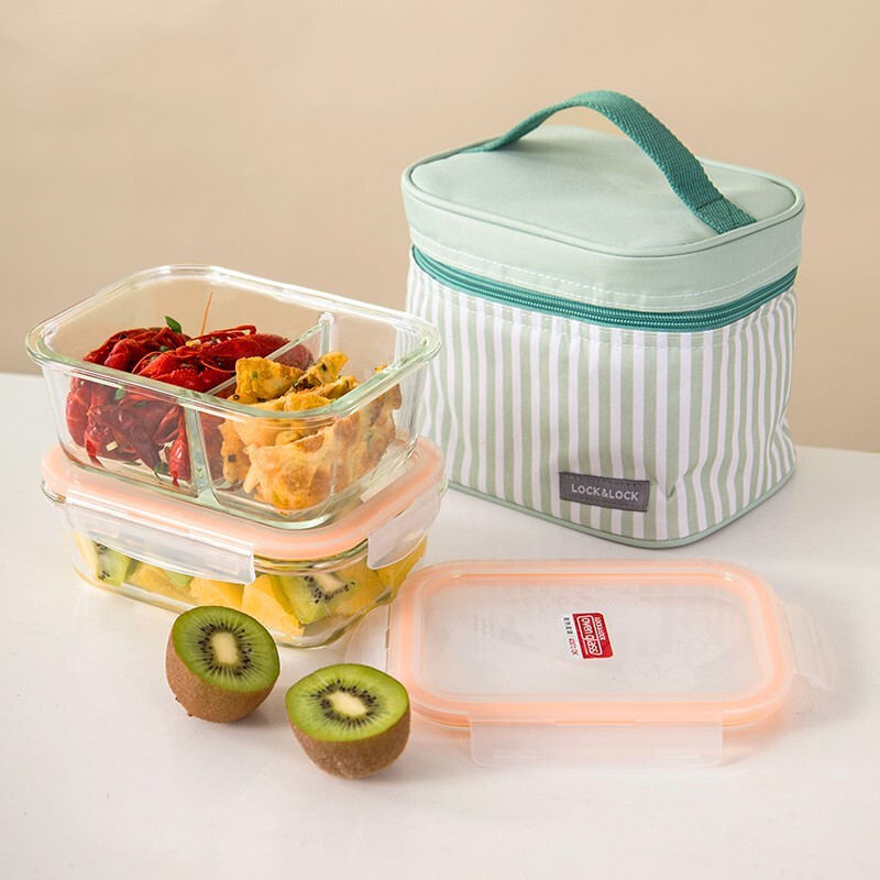 LockLock(LockLock)Crisper Set Sealed Refrigerator Microwave Oven Bento ...