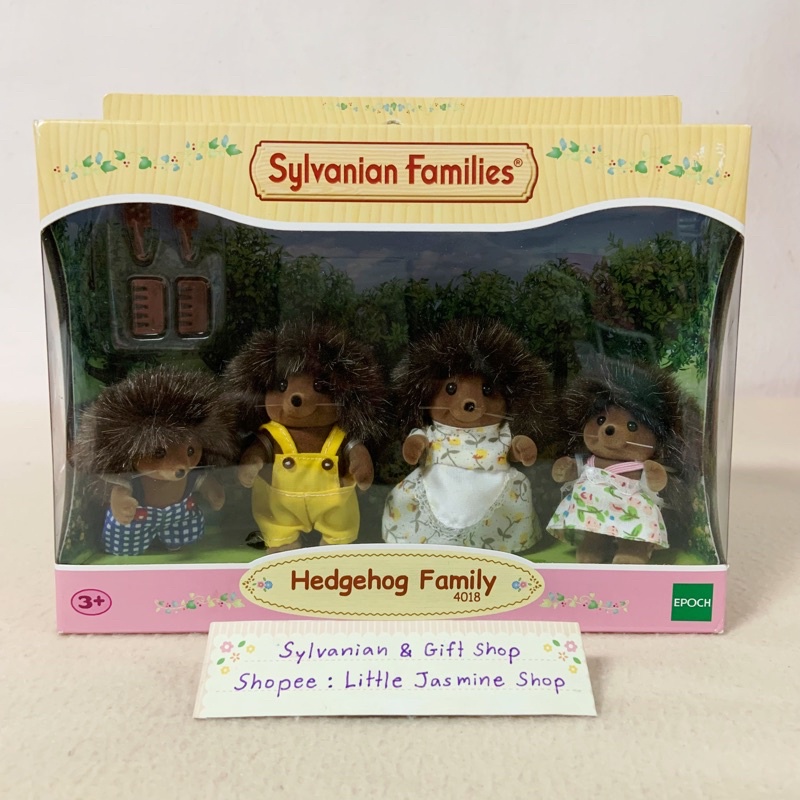 🏠 ตุ๊กตาครอบครัวเม่น พร้อมหวีตกแต่งผมสวย ซิลวาเนียนแท้ Hedgehog Family : Sylvanian Families บ้านตุ๊กตา ตุ๊กตาเม่น