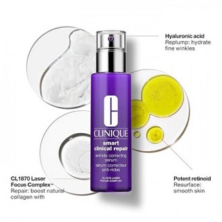 Beauty-Siam แท้ทั้งร้าน !!  CLINIQUE SMART CLINICAL REPAIR WRINKLE CORRECTING SERUM ขนาดทดลอง 1 ML.