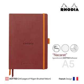Rhodia Goalbook "Nacarat" Dotted A5 Softcover - สมุดโน๊ตโรเดียโกล์บุ้ค ปกอ่อน A5 ลายจุด
