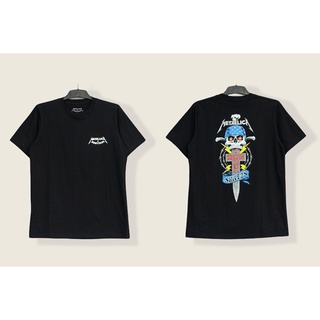 เสื้อยืด ลาย Metallica x Dogtown Skate สีดํา