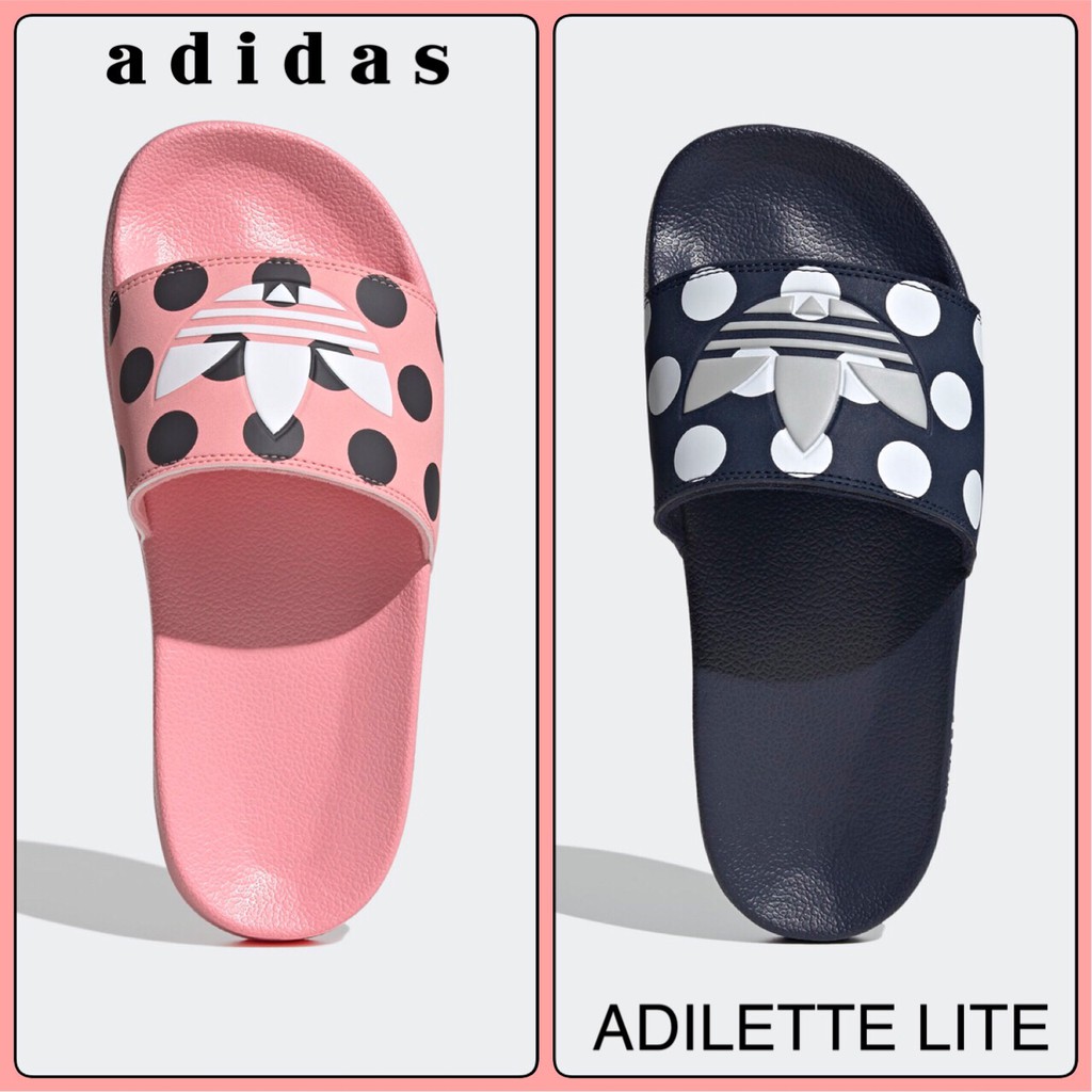 รองเท้าแตะอดิดาส adidas ADILETTE LITE สีชมพู/สีกรม (ผู้หญิง) | Shopee ...