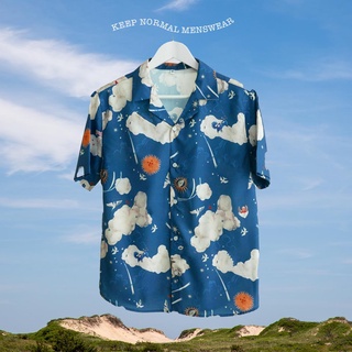 Blue Sky Havana Shirt เชิ้ตผู้ชายแขนสั้น Keep Normal (4/55-14)