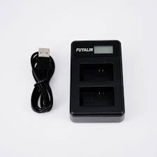 แท่นชาร์จแบตกล้องแบบคู่ USB LCD DUAL BATTERY CHARGER CANON รุ่น LP-E6 SMALL