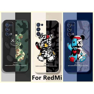 เคส XiaoMi 10T 10T pro Mi 11 lite RedMi 9A 9C 9T Note 9 Note 10 Pro 4G Camo Violent Bear Soft Case