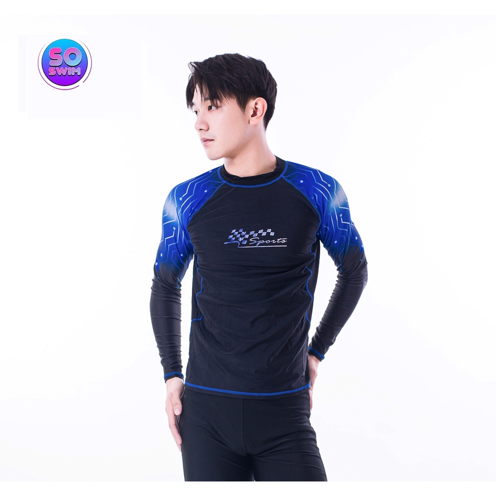 เสื้อว่ายน้ำชายเเขนยาว รหัส 91621