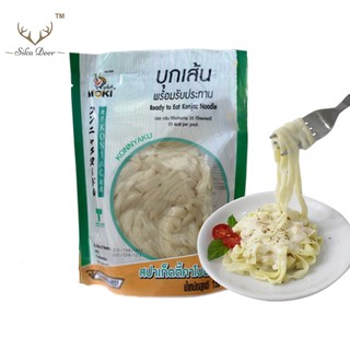 MOKI คาโบนาร่า เส้นแบนโอ๊ตไฟเบอร์พร้อมทาน 150 กรัม คลีน (FK0179-1) เส้นบุก เส้นแบน Carbonara Oat Fiber Fettuccine With Konjac