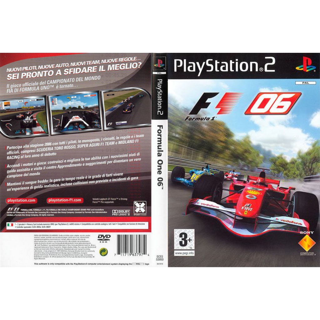 แผ่นเกมส์ PS2 Formula One 06   คุณภาพ ส่งไว (DVD)
