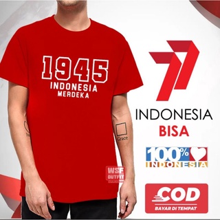 คอลูกเรือเสื้อยืดลําลอง สําหรับผู้ชาย แขนสั้น พิมพ์ลาย INDONESIA เหมาะกับชายหาดS-5XL