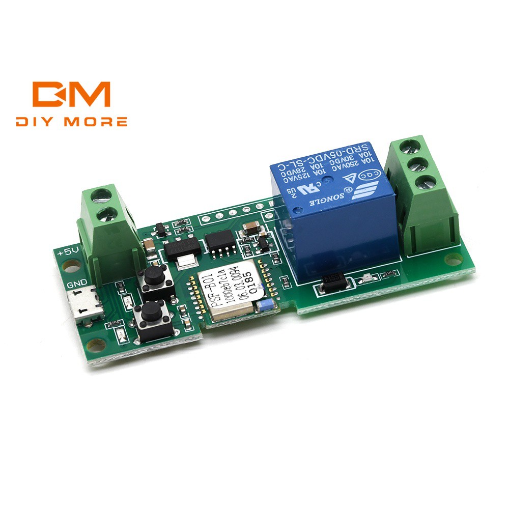 DIYMORE 5V Self-lock Smart WiFi Wireless Switch Relay Module DC5V โดย APP Ewelink Control ประตูอัตโน