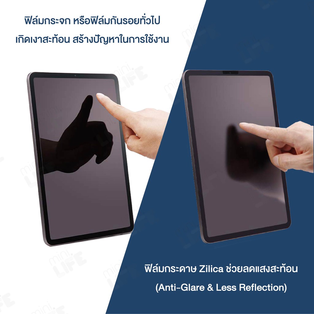 [ พร้อมส่ง ] ฟิล์มกระดาษ Zilica paperlike for tablet paper film 10.2 10.5 mini air 6 7 9.7 Pro 11 13 S9 surface huawei รูปที่ 3