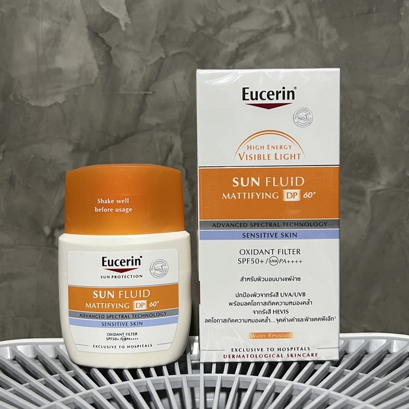  Eucerin Sun fluid DP60+ 50 ML •ของแท้ ฉลากไทย มีซีล•