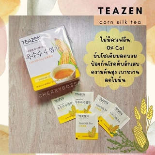 Teazen Corn Zilk Tea ชาข้าวโพด ไม่มีคาเฟอีนช่วยขับโซเดียมลดบวม ป้องกันตับอักเสบ