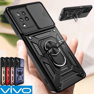 เคสมือถือ พร้อมแหวนแม่เหล็ก กันกระแทก สําหรับ Vivo Y20 Y17 V2134 Y20i 1906 V2027 Y15S Y15 1902 Y12 1901 Y11 1904 1903 Y15A V2029 V2120