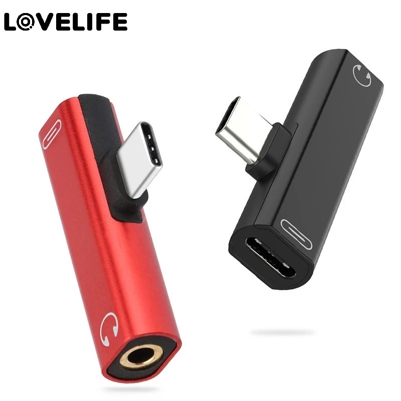 2 in 1 อะแดปเตอร์แปลงแยกแจ็คเสียง USB C เป็น 3.5 มม. Type C เป็น 3.5 มม. สําหรับอุปกรณ์ USB C