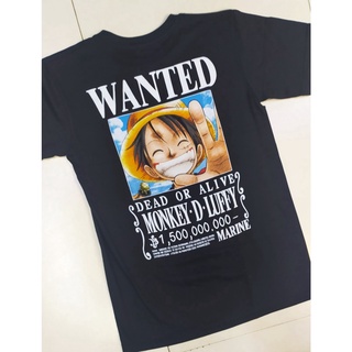 เสื้อยืดสําหรับผู้ชาย♗เสื้อยืดอินเตอร์เนชั่นแนล (O.One Piece) - Luffy Wanted (ผลิตในประเทศไทย) fh~