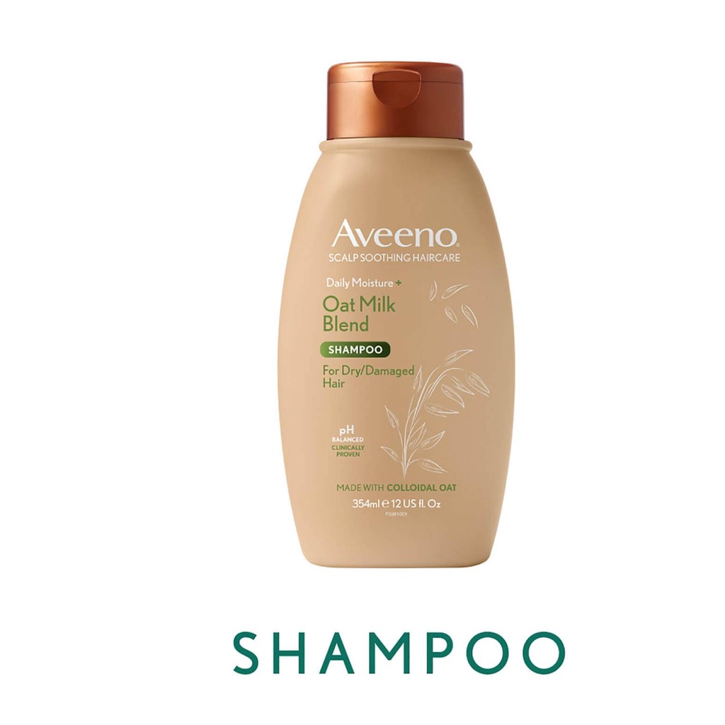 Aveeno Scalp Soothing Haircare Daily Moisture Oat Milk Shampoo 354ml/Aveeno Scalp Soothing Haircare Volumising Fresh Gre