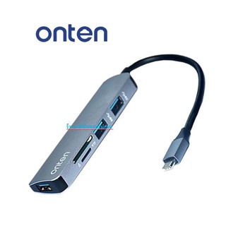 Onten 5in1 type-c เป็น port usb และ การ์ดรีดเดอร์ด้วย OTN-9601