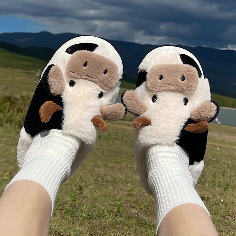 พร้อมส่ง PP รองเท้า วัวนม Slipper 49015