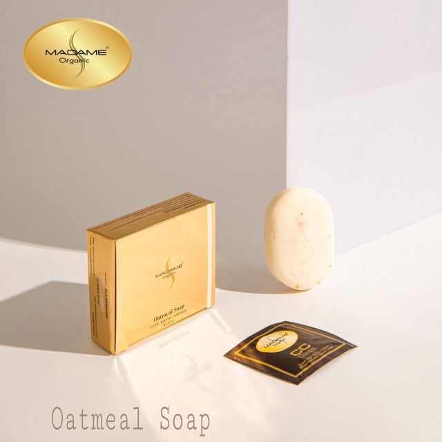 🔔MADAME ORGANIC OATMEAL SOAP​ มาดาม ออร์แกนิก สบู่โอ๊ตมิลล์