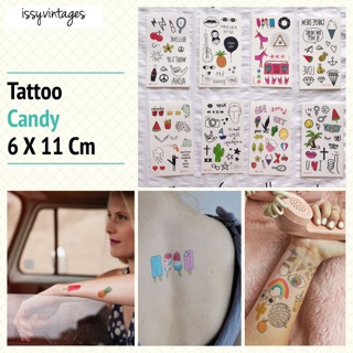 แทททู แผ่นเล็กTattoo candy 🍬