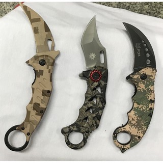 [Karambit]มีกพก มีดกรงเล็บ มีดคารัมบิต มีด มีดใบตาย มีดควง มีดอเนกประสงค์Claw knife Pocket knife Hiking